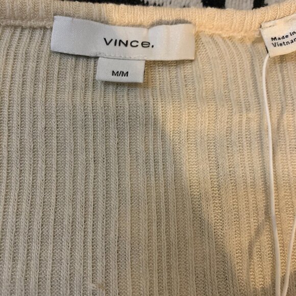 Vince Cream V-Neck Long Sleeve Top w/ Tags - Picture 6 of 6
